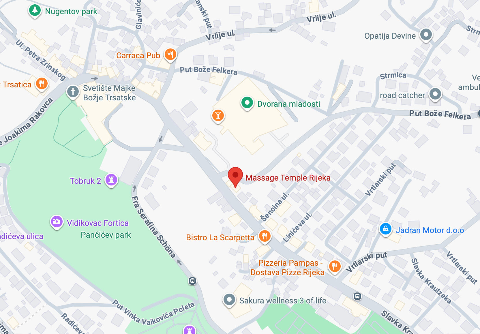 Aromatic Massage Client receiving aromatic massage at our Rijeka massage spa